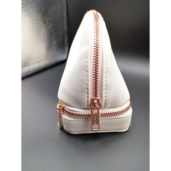 Monat Cosmetic Bag with Travel Jewelry Case Makeup Mirror Pink Rose Gold NWOT - Picture 9 of 10